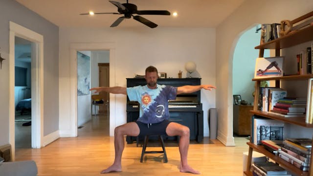 20 min Chair Yoga w/ Vytas - Lower Body