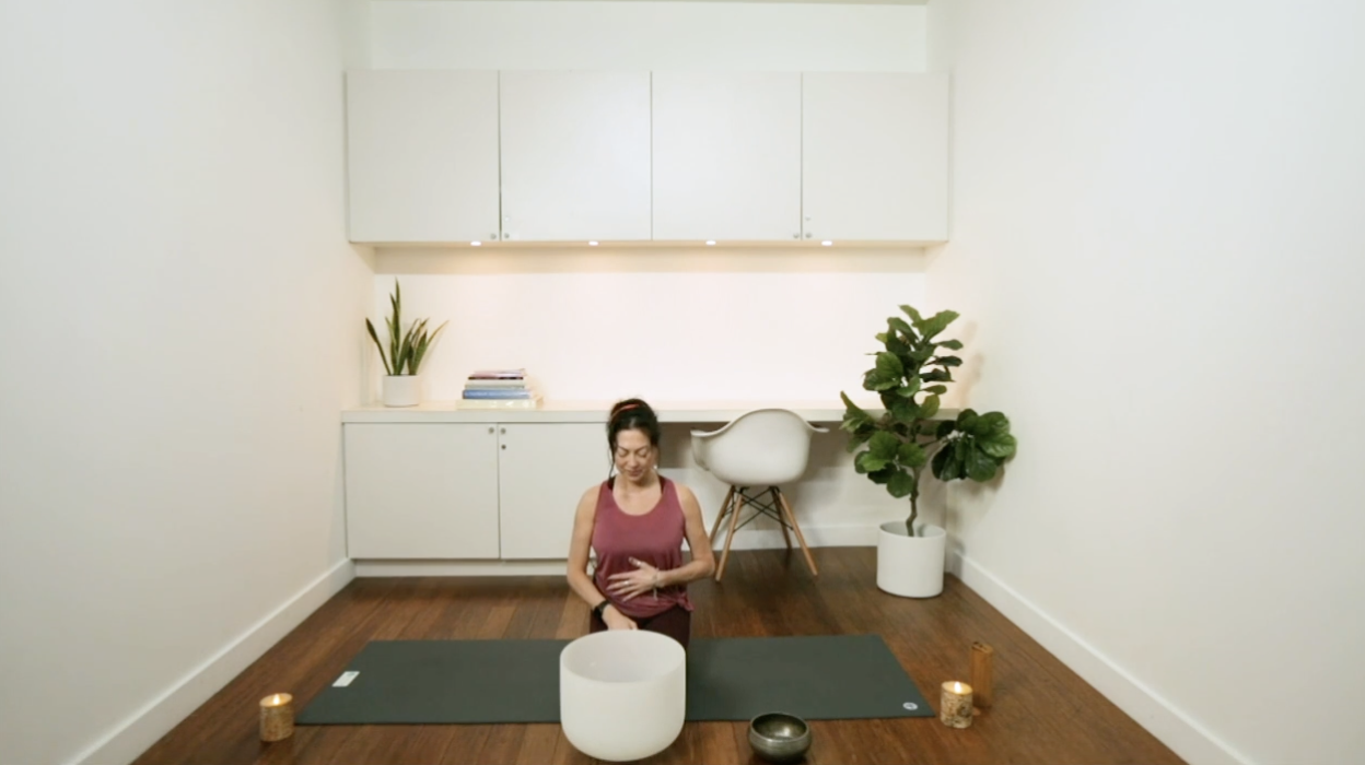 Hatha & Sound Bowl Meditation (45 min) - with Hillary Keegan