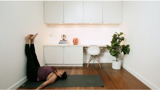 Gentle Yoga: Legs up the Wall (20 min) - with Aaliya Noorani