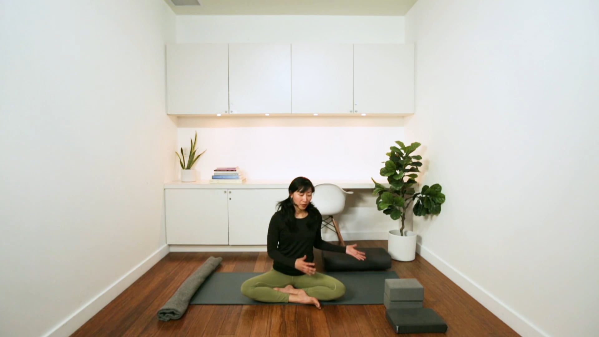 Pre-natal Yoga: 3rd Trimester (20 min) - with Carine Young