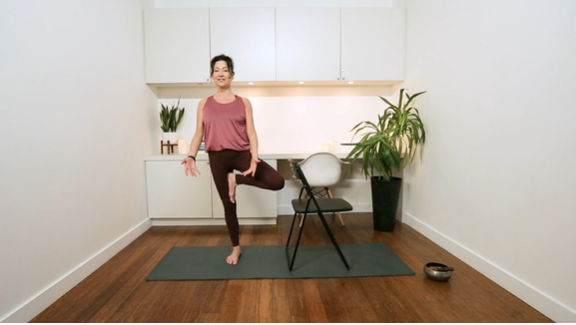 Office Hatha Yoga (20 min) — with Hillary Keegan