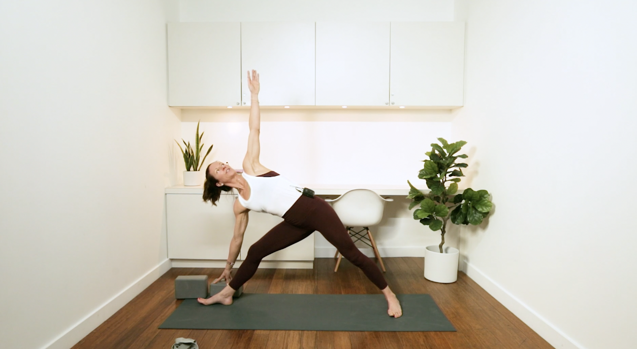 Tutorial: Triangle Pose (10 min) — with Katherine Moore