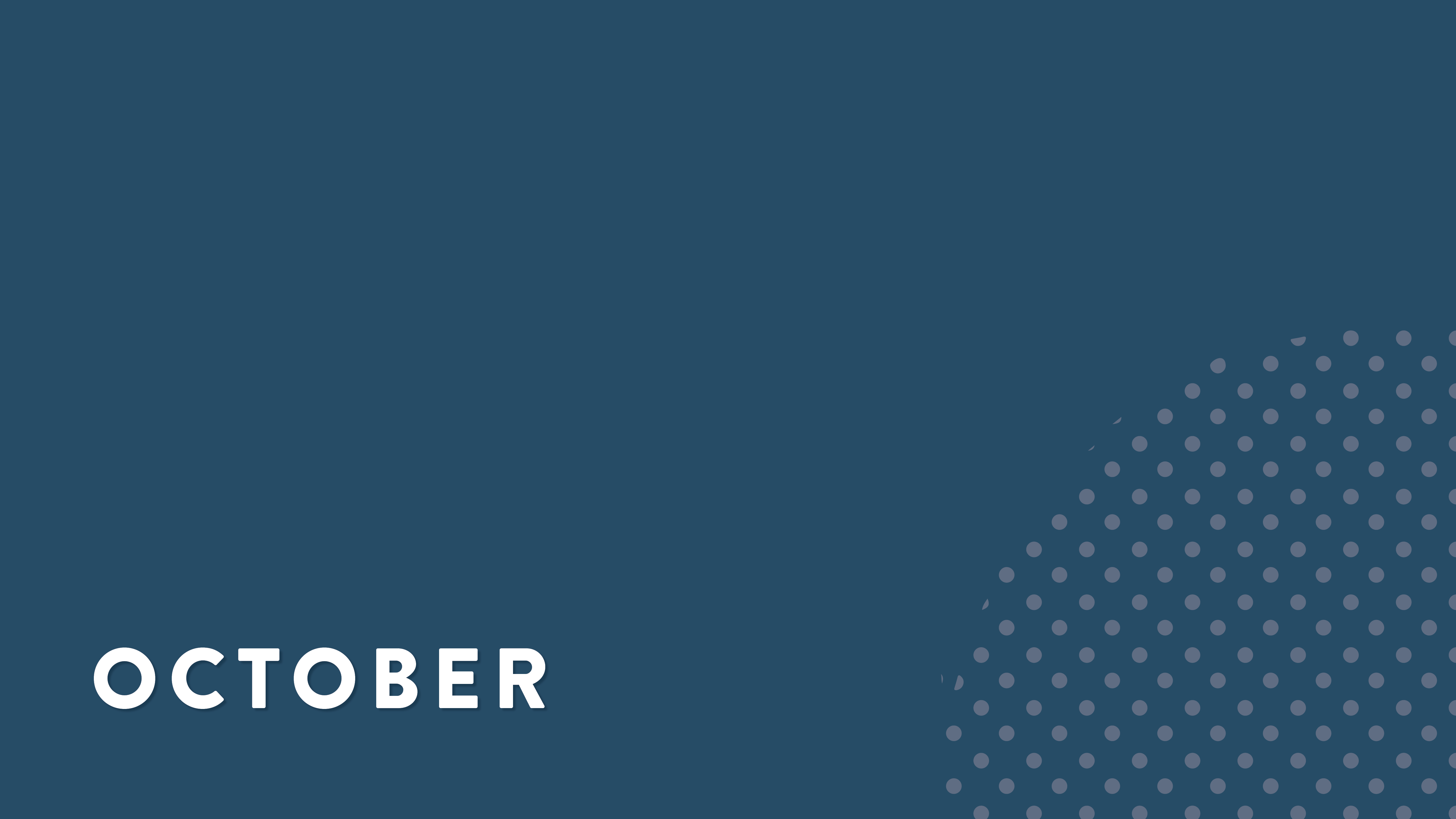 NEW IN OCTOBER