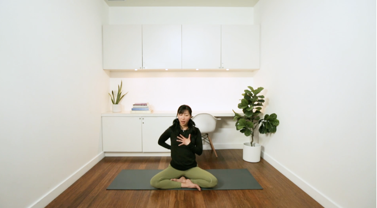 Tutorial: Pre-natal Baby Hug (5 min) - with Carine Young