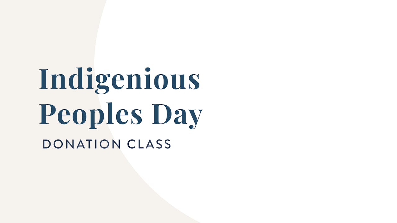 Donation Class: Indigenous Peoples Day