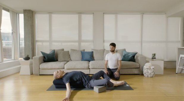 Restorative Yoga (20 min) — with Juan Villegas [WITH MUSIC]