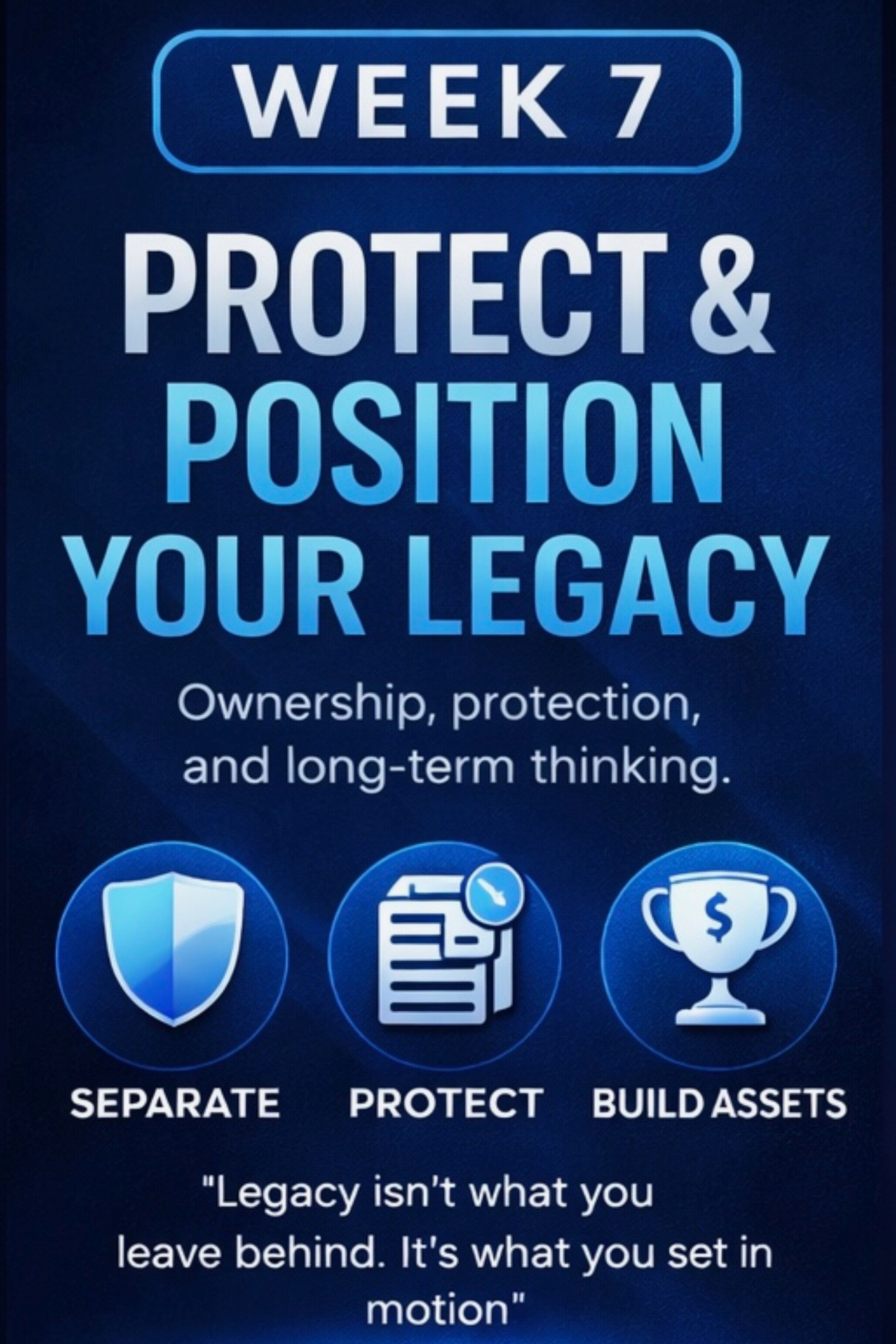 Week 7: Protect & Position Your Legacy