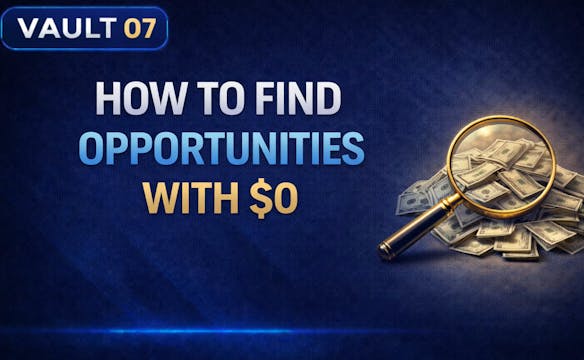 Vault 7: How To Find Opportunities Wi...