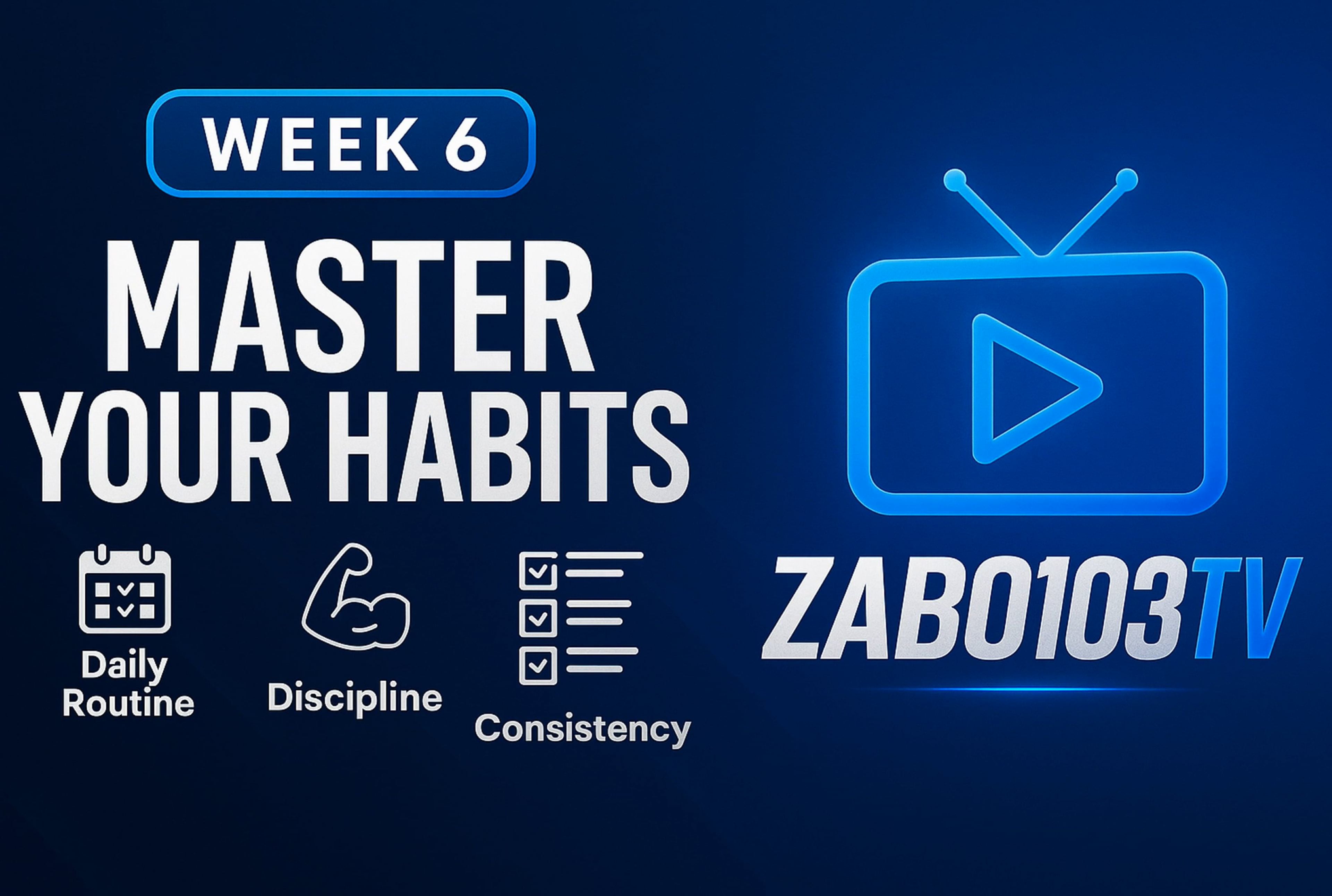 Week 6: Master Your Habits