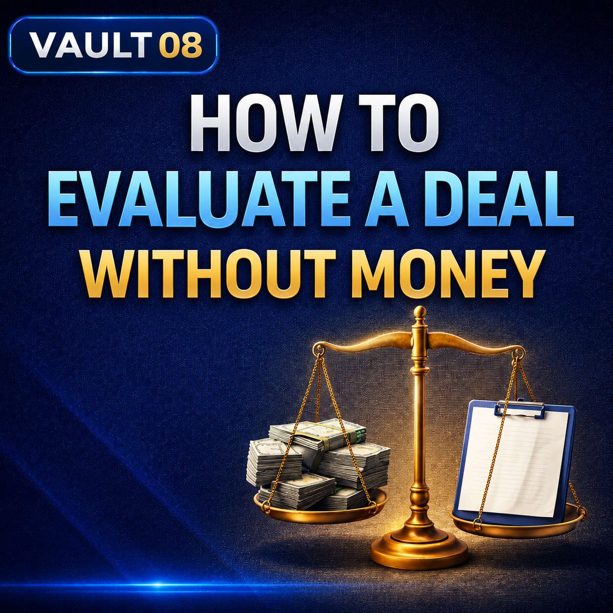 Vault 8: How To Evaluate a Deal Without Money