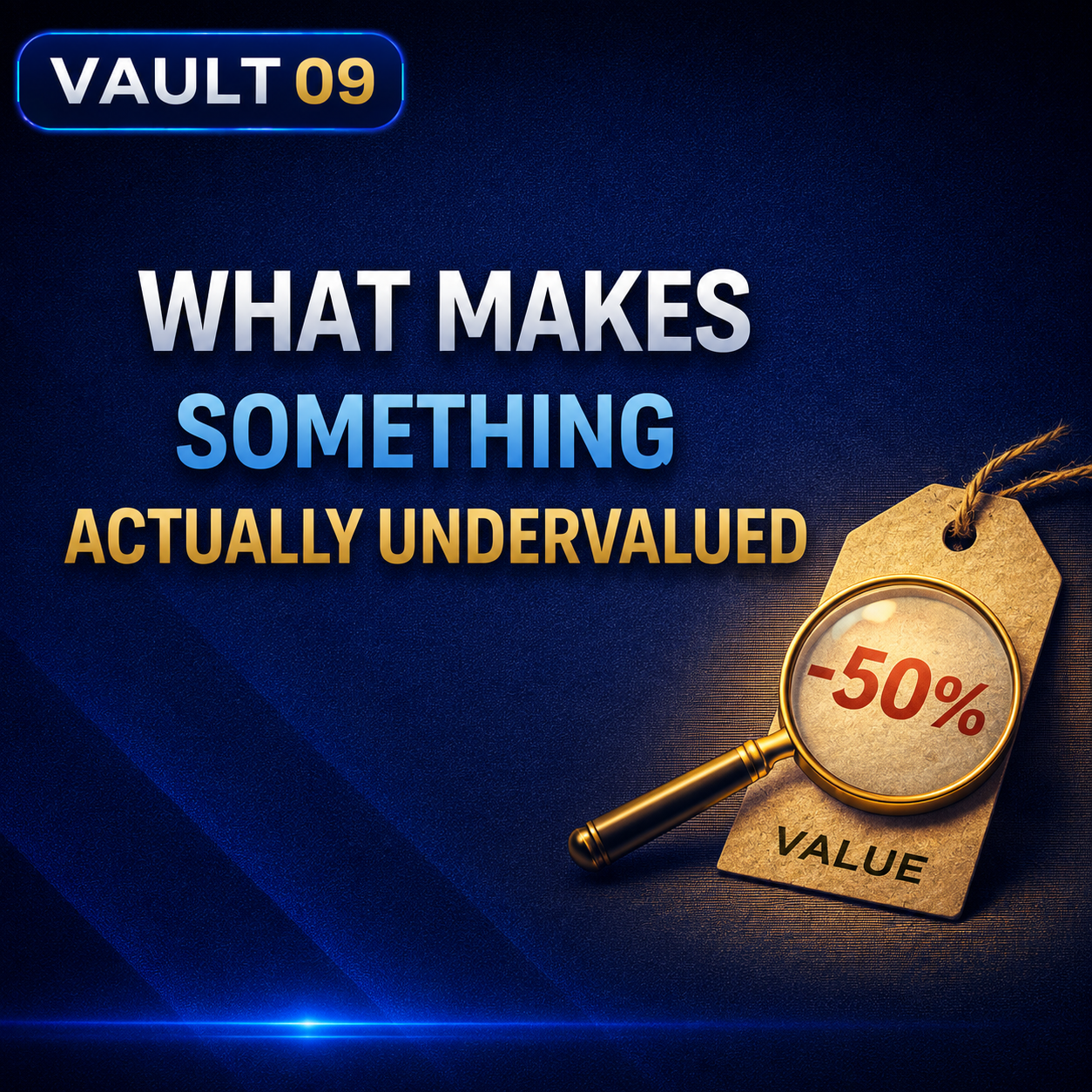 Vault 9: What Makes Something Actually Undervalued