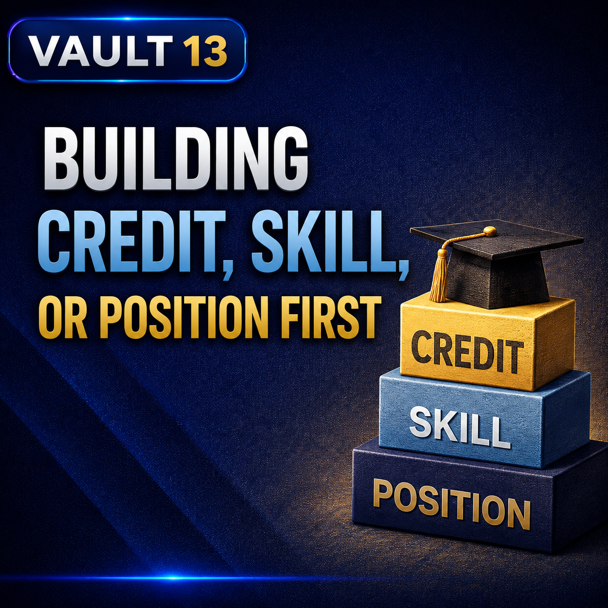 Vault 13: Building Credit, Skill, Or Position First