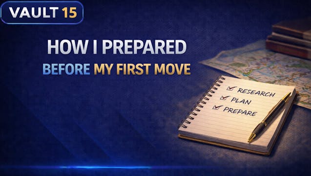 Vault 15: How I Prepared Before My Fi...