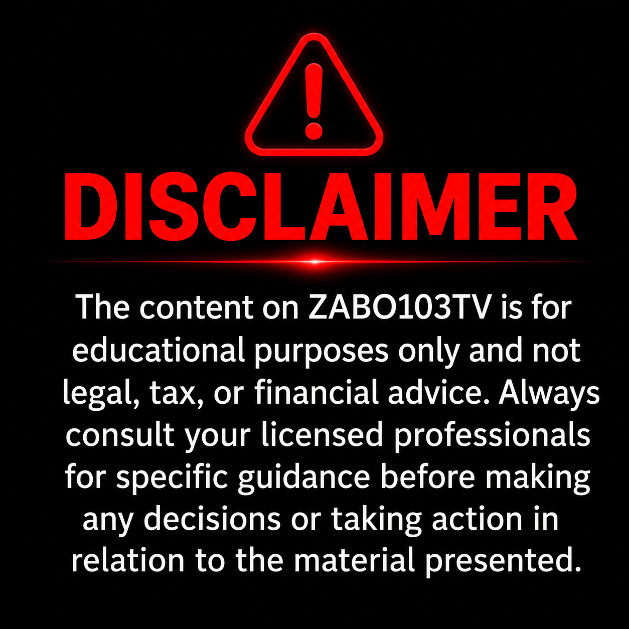 Disclaimer