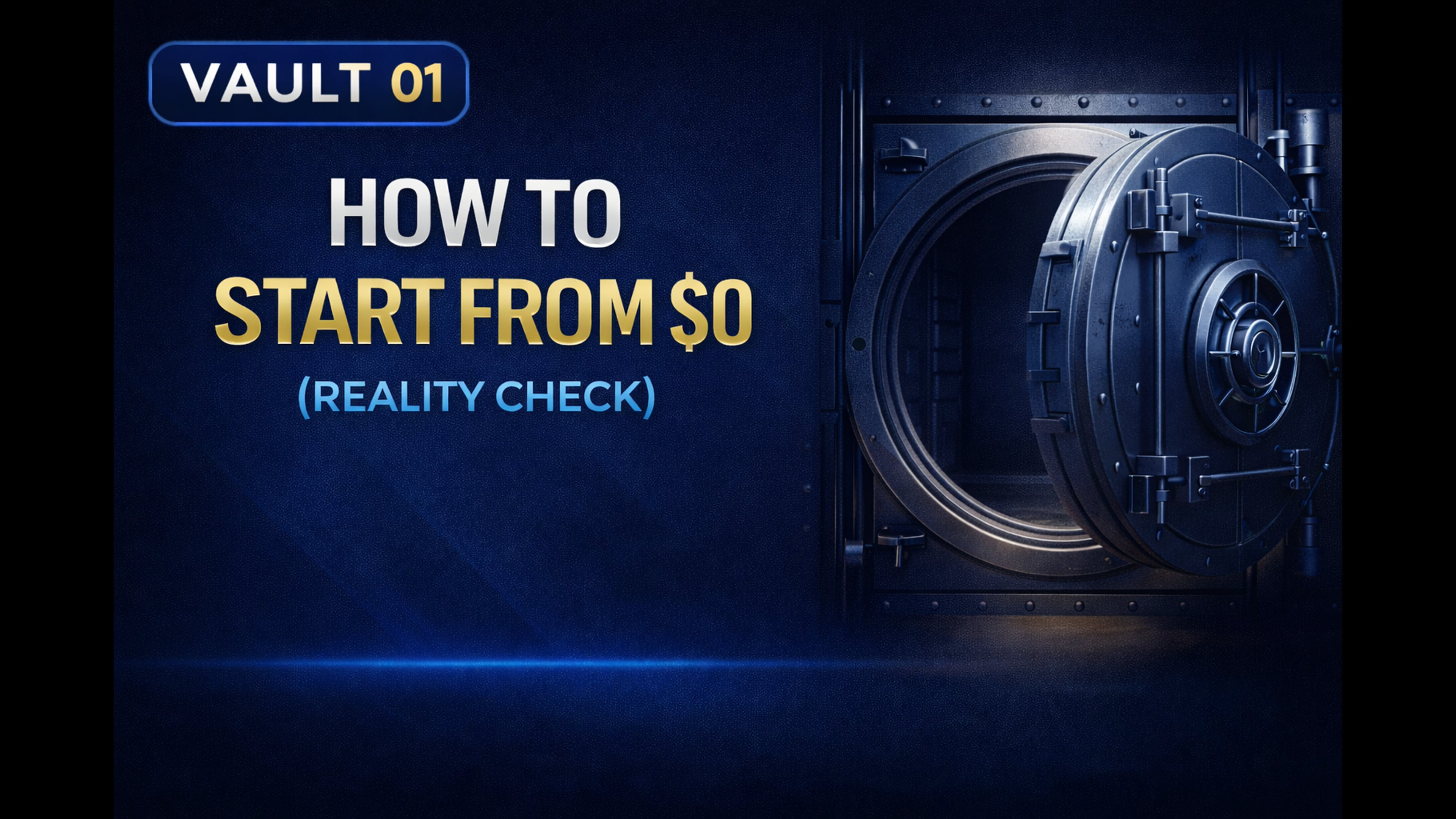 Vault 1: How To Start From $0 Reality Check