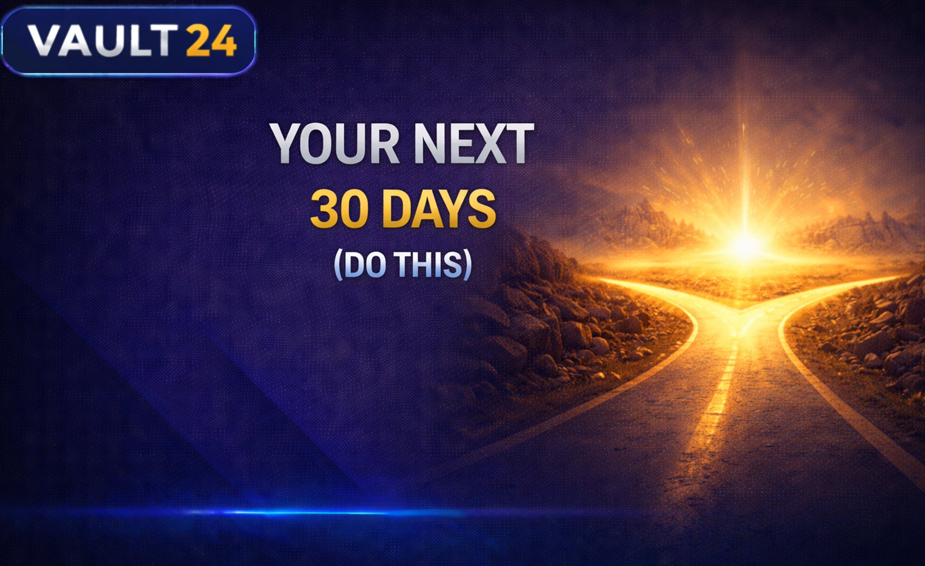 Vault 24: Your Next 30 Days Do This