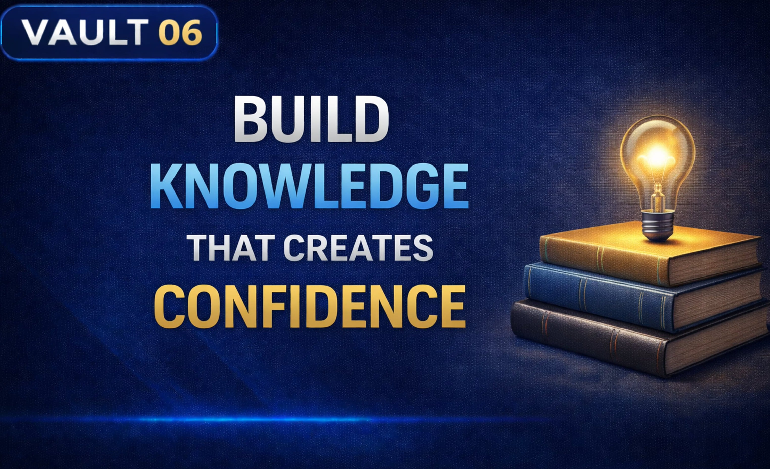 Vault 6: Build Knowledge That Creates Confidence