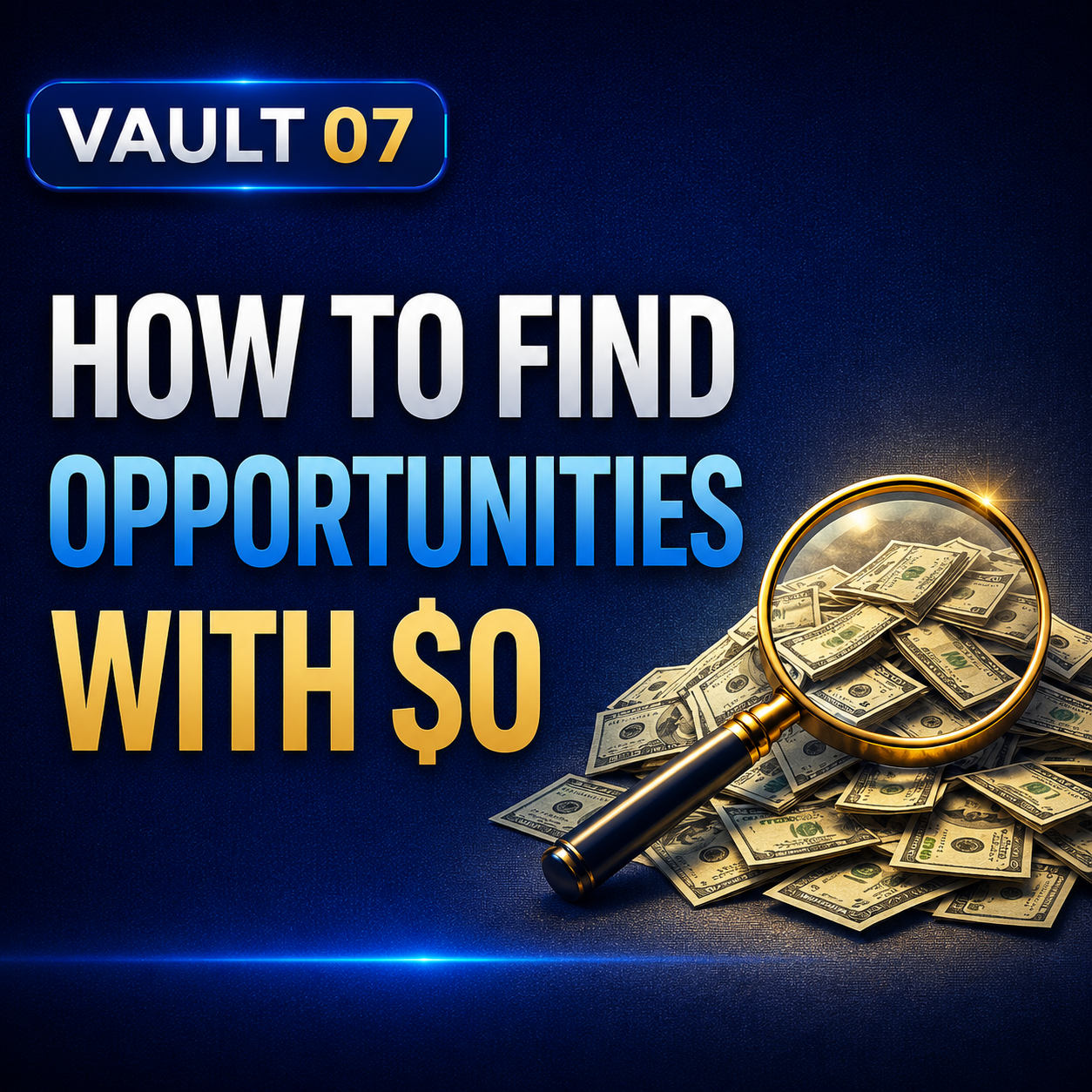 Vault 7: How To Find Opportunities With $0