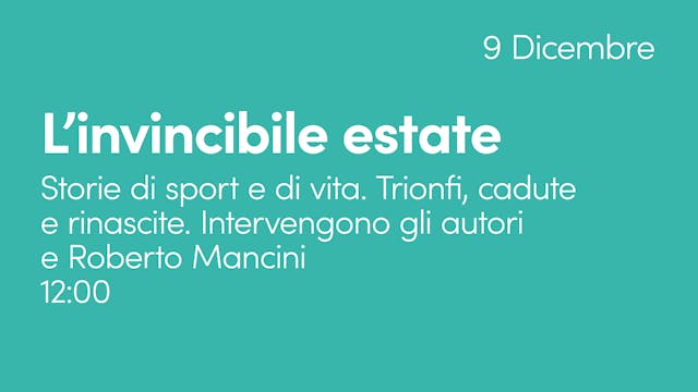 Roberto Mancini - "L'invincibile Estate"