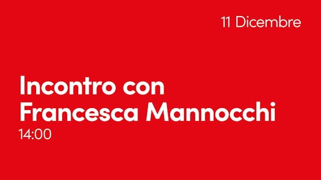 Incontro con Francesca Mannocchi