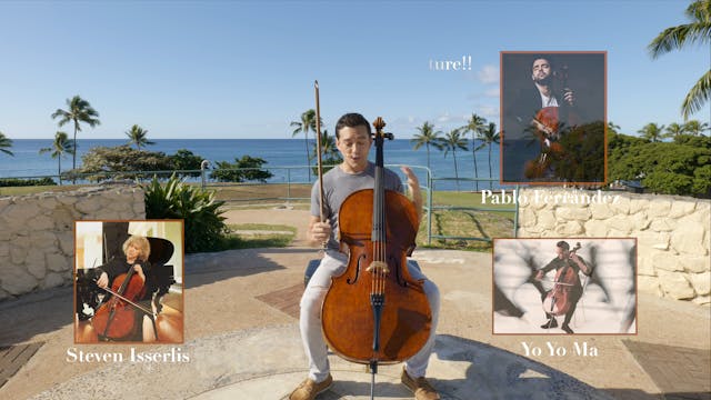 How to hold the cello
