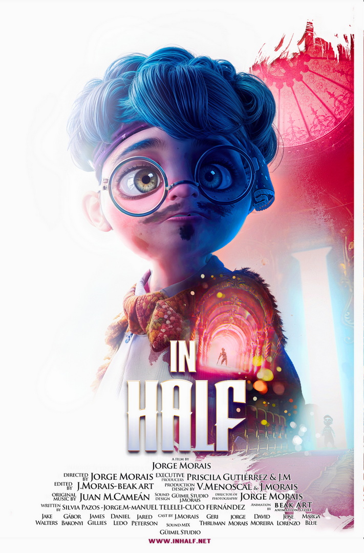 IN HALF