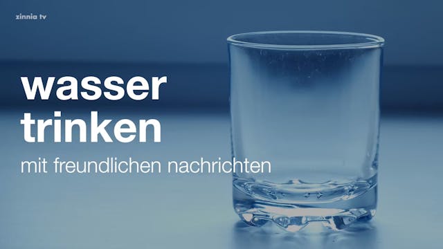 German and English • Wasser Trinken m...