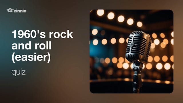 1960's Rock and Roll Quiz (Easier)