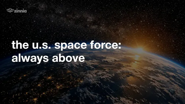 The U.S Space Force Always Above
