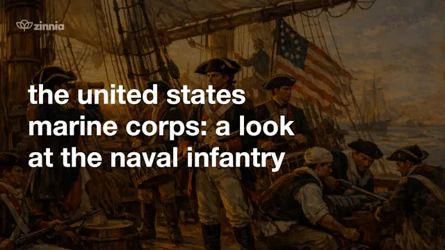 The United States Marine Corps a look...