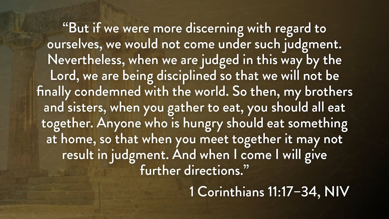 1 corinthians 11 23-29 sermon