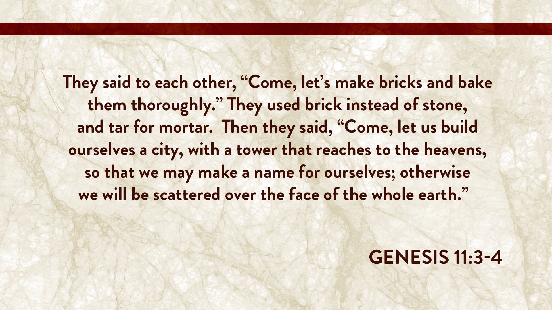 Genesis, A Video Study - Session 8 - Genesis 10:1 – 11:26