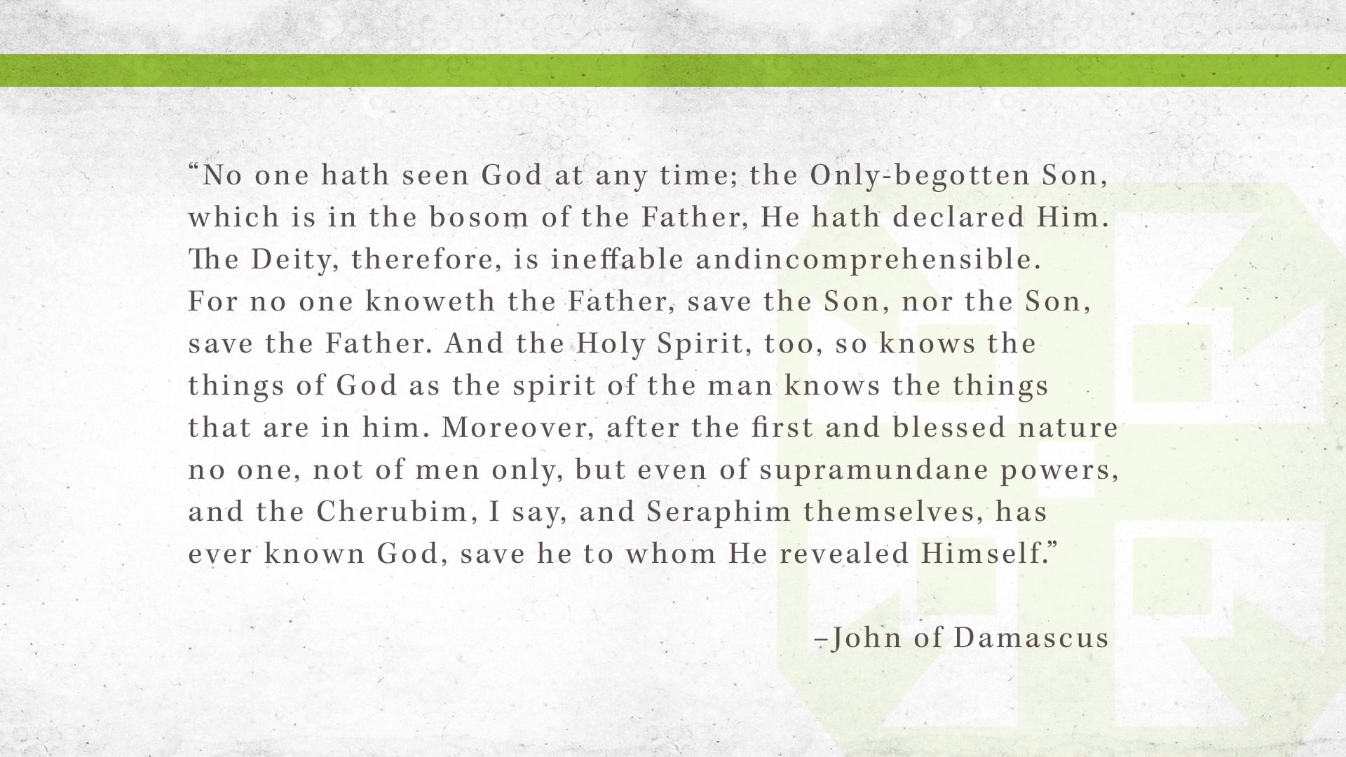 The Triune God, A Video Study - Session 2 - Revelation of the Triune God, Part One