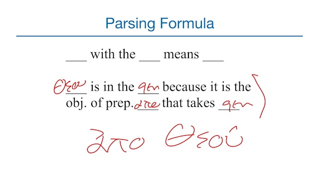 Basics of Biblical Greek - Session 8 - Prepositions and εἰμί