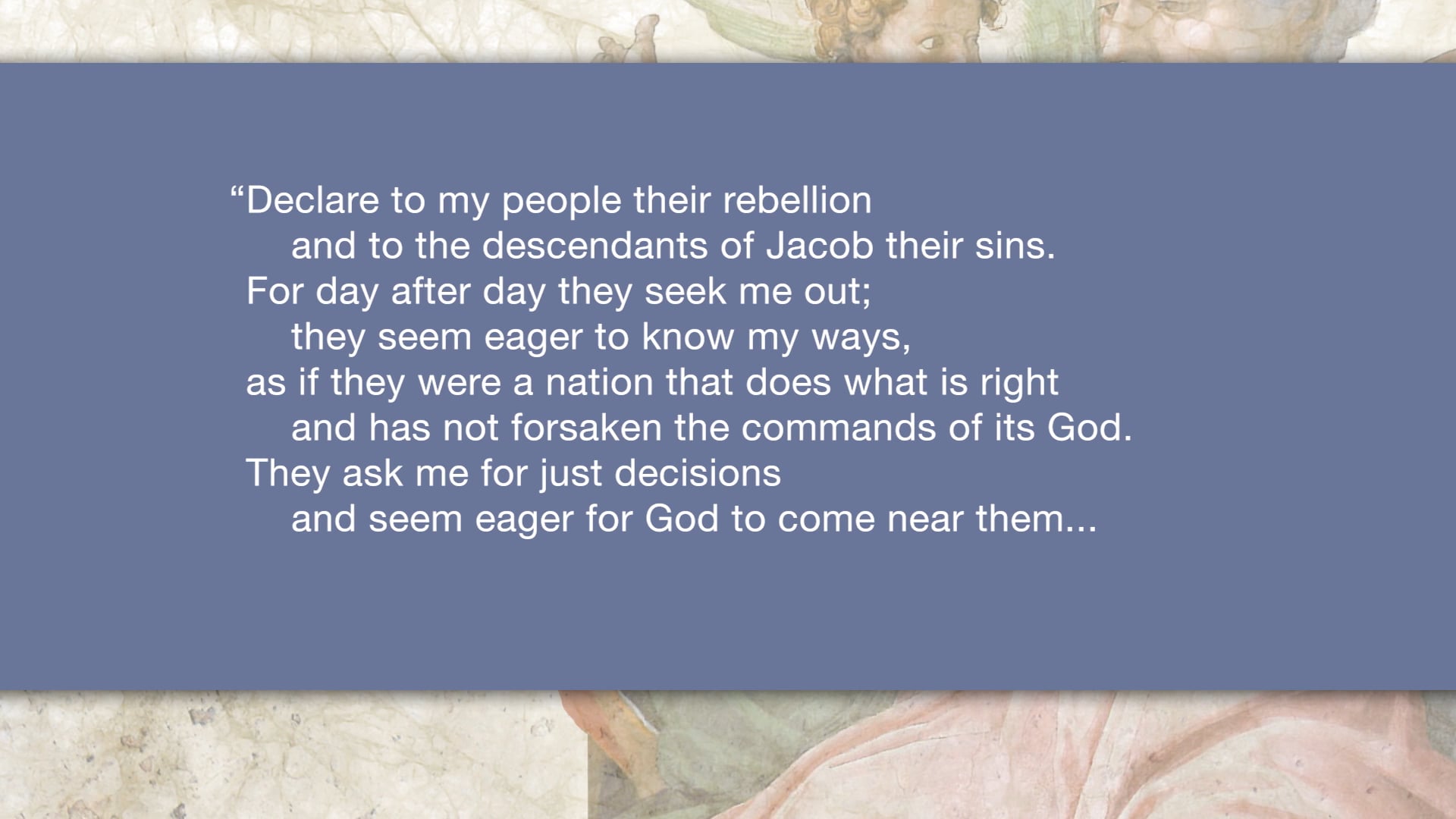 Isaiah, A Video Study - Session 67 - Isaiah 58