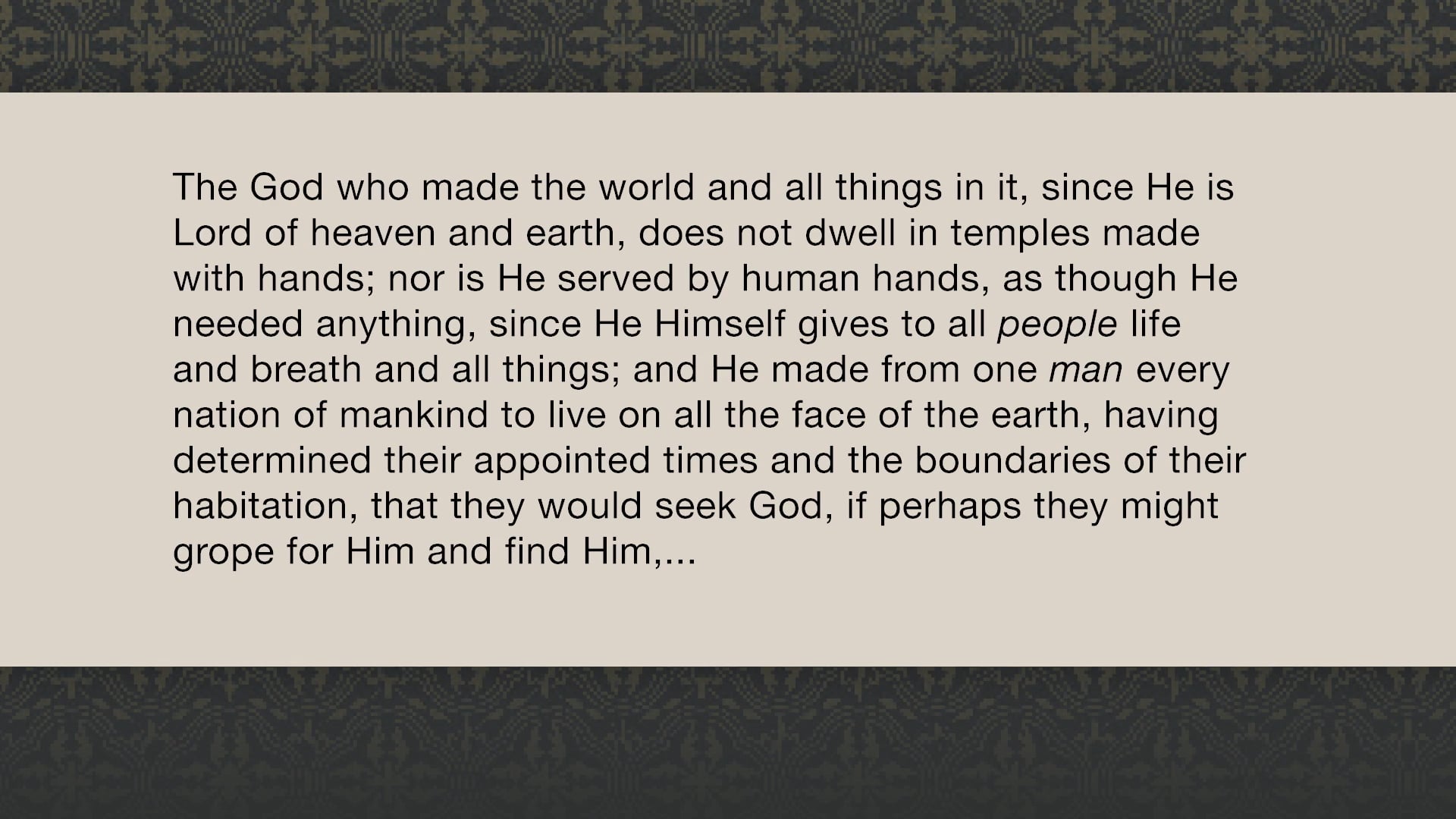 A Theology of Biblical Counseling - Session 4 - A Theology of God