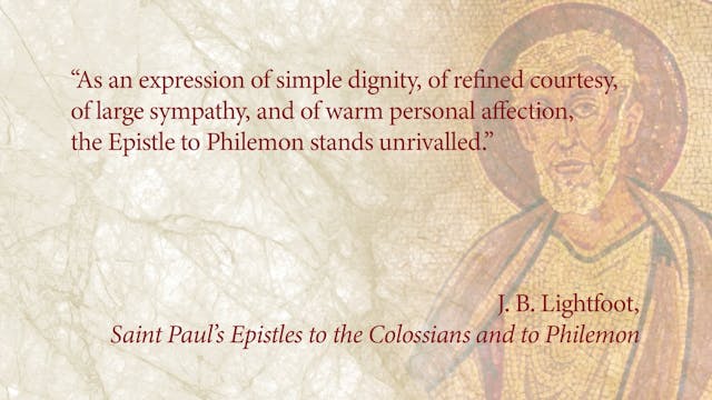 Philemon - Session 1 - Introduction to Philemon