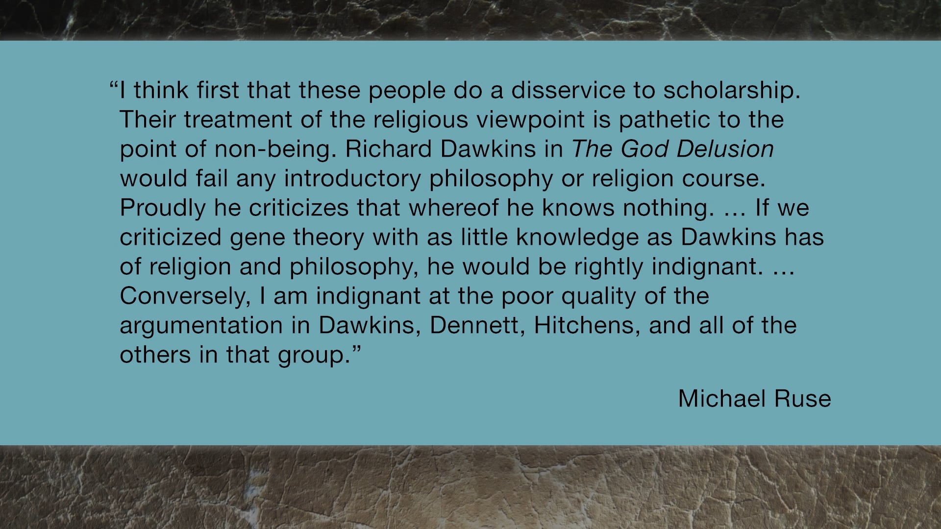 Christianity and Science - Session 12 - Key Thinkers in the Discussion