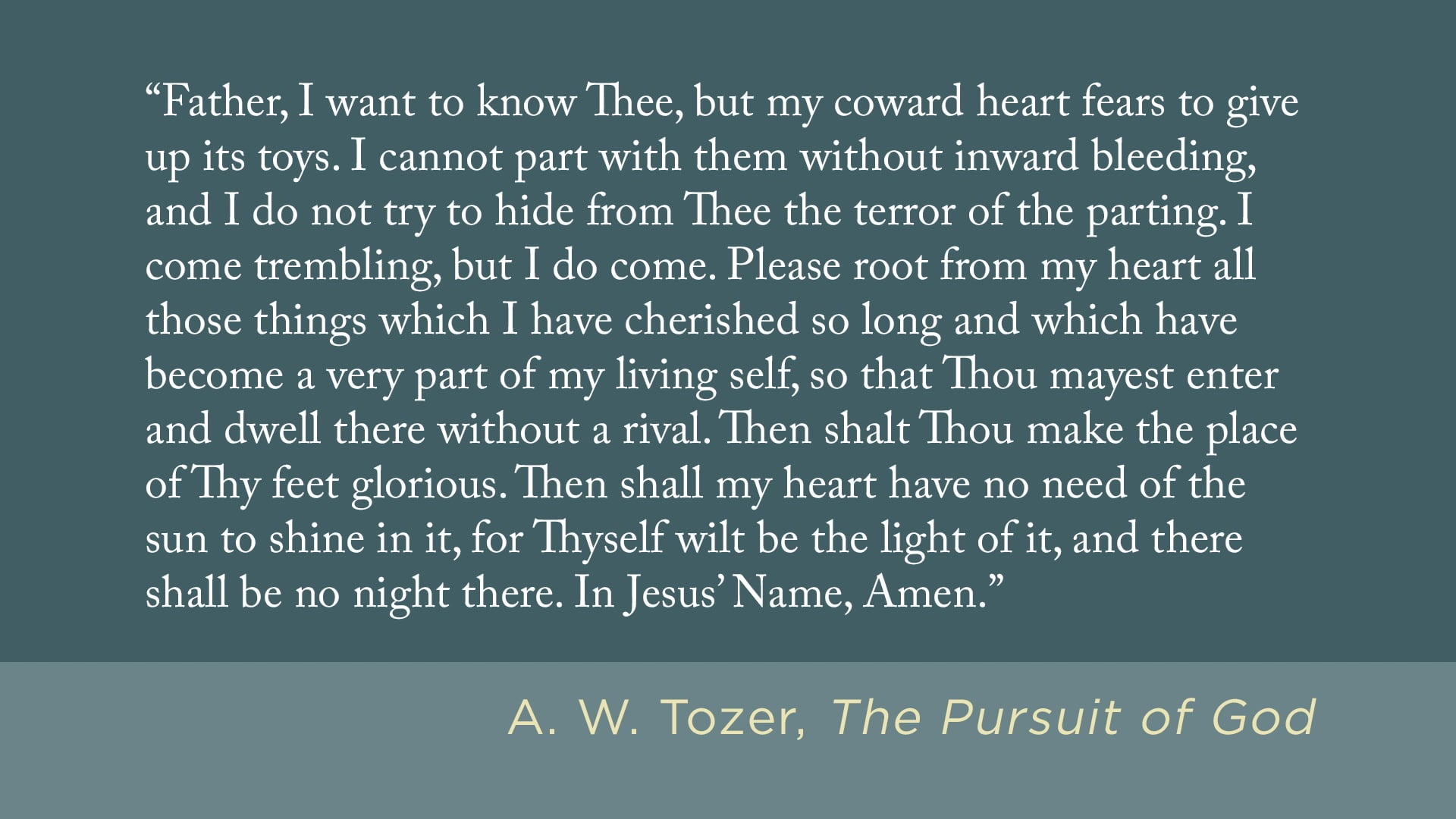 Conformed to His Image - Session 17 - Devotional: Growing in Relationship to God