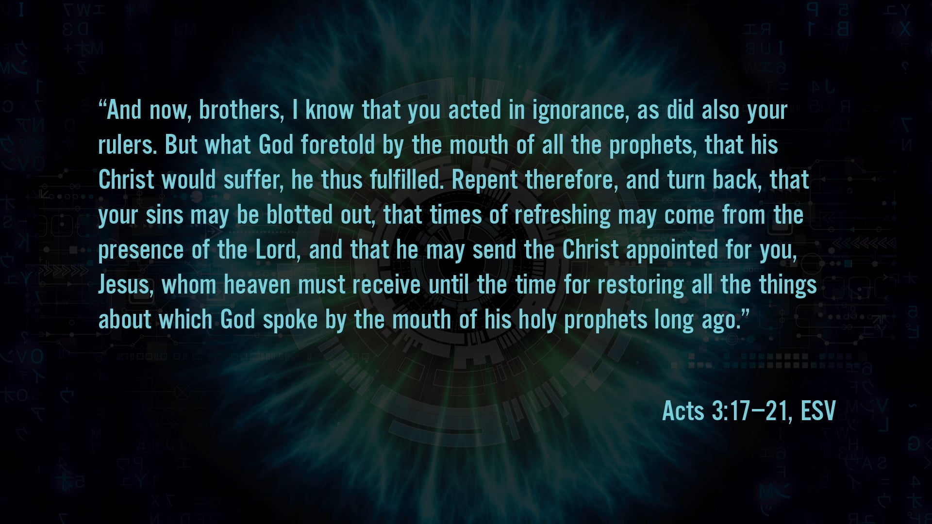 2084 - Session 11 - Future Shock: The Return of the Man Who Is God