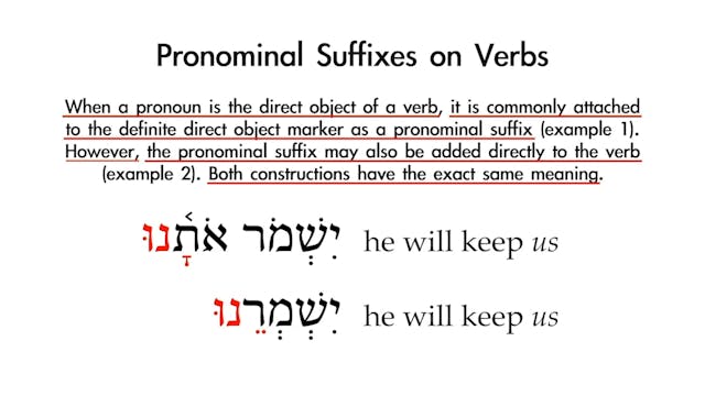 Basics of Biblical Hebrew - Session 1...