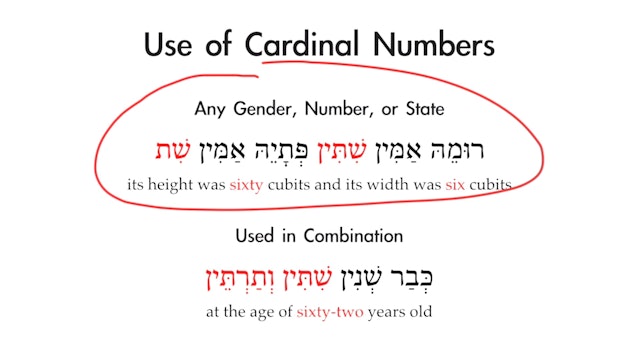 Basics of Biblical Aramaic - Session 10 - Adjectives and Numbers
