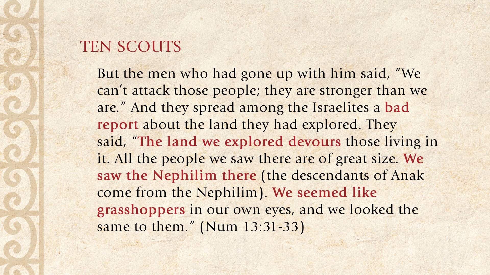 The Torah Story - Session 22 - Two Generations in the Wilderness