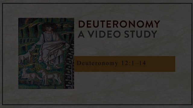 Deuteronomy - Session 24 - Deuteronomy 12:1-14