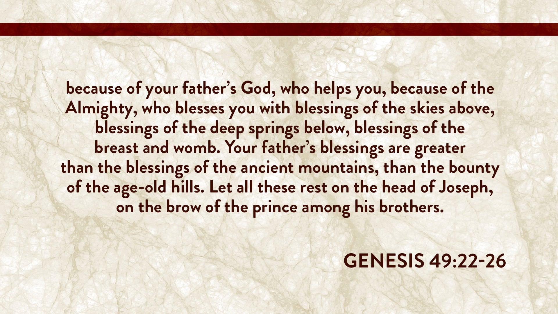 Genesis, A Video Study - Session 46 - Genesis 48:1 – 49:28
