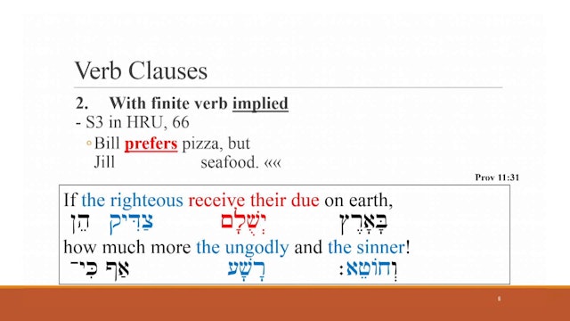 Hebrew for the Rest of Us Video Lectures - Session 6: “Yes, Virginia, There Are … Clauses”