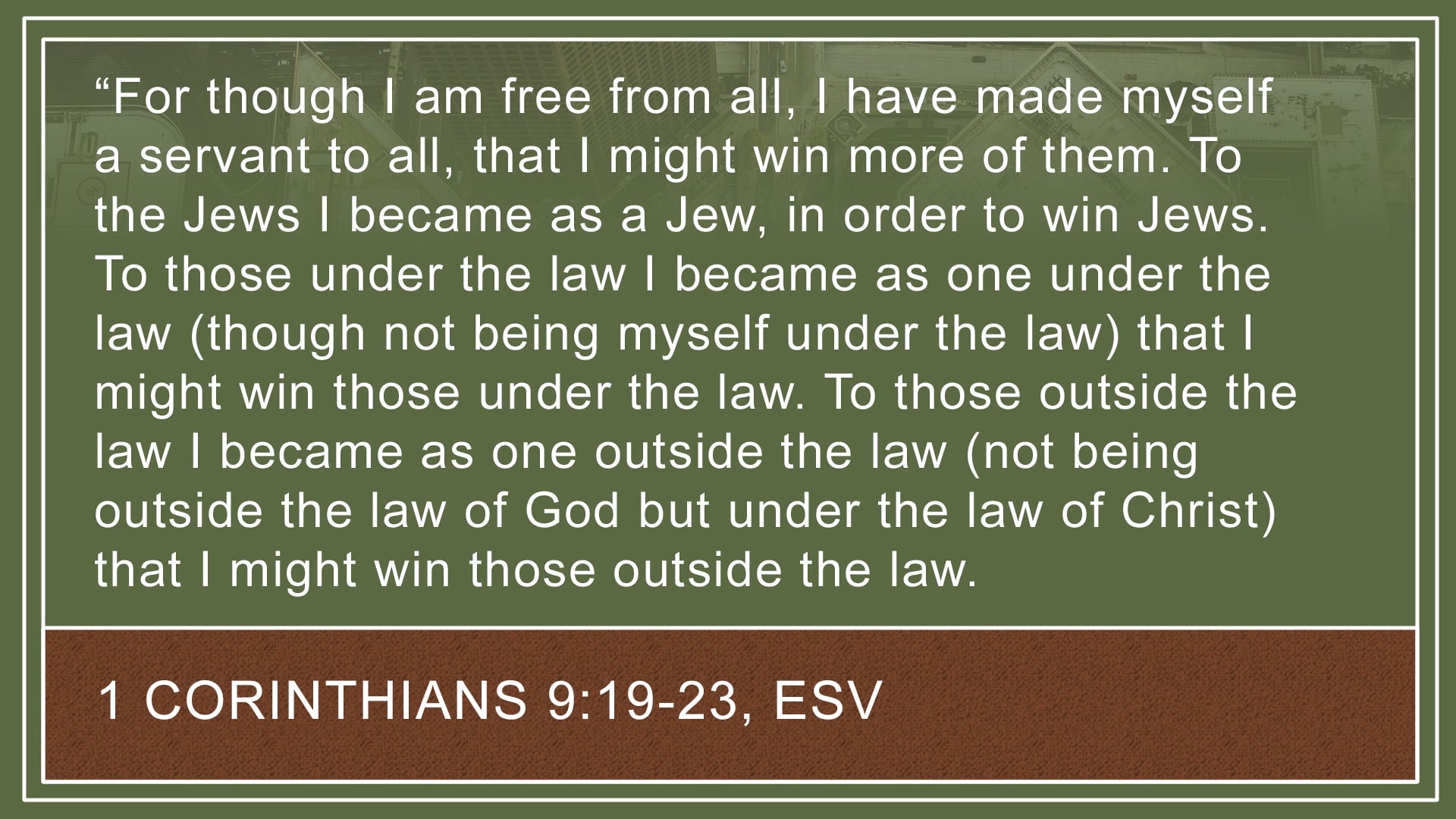 Apologetics at the Cross - Session 10 - Contextualization through the Cross