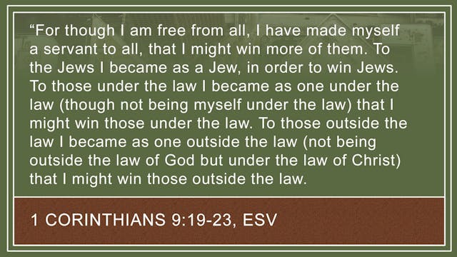 Apologetics at the Cross - Session 10 - Contextualization through the Cross