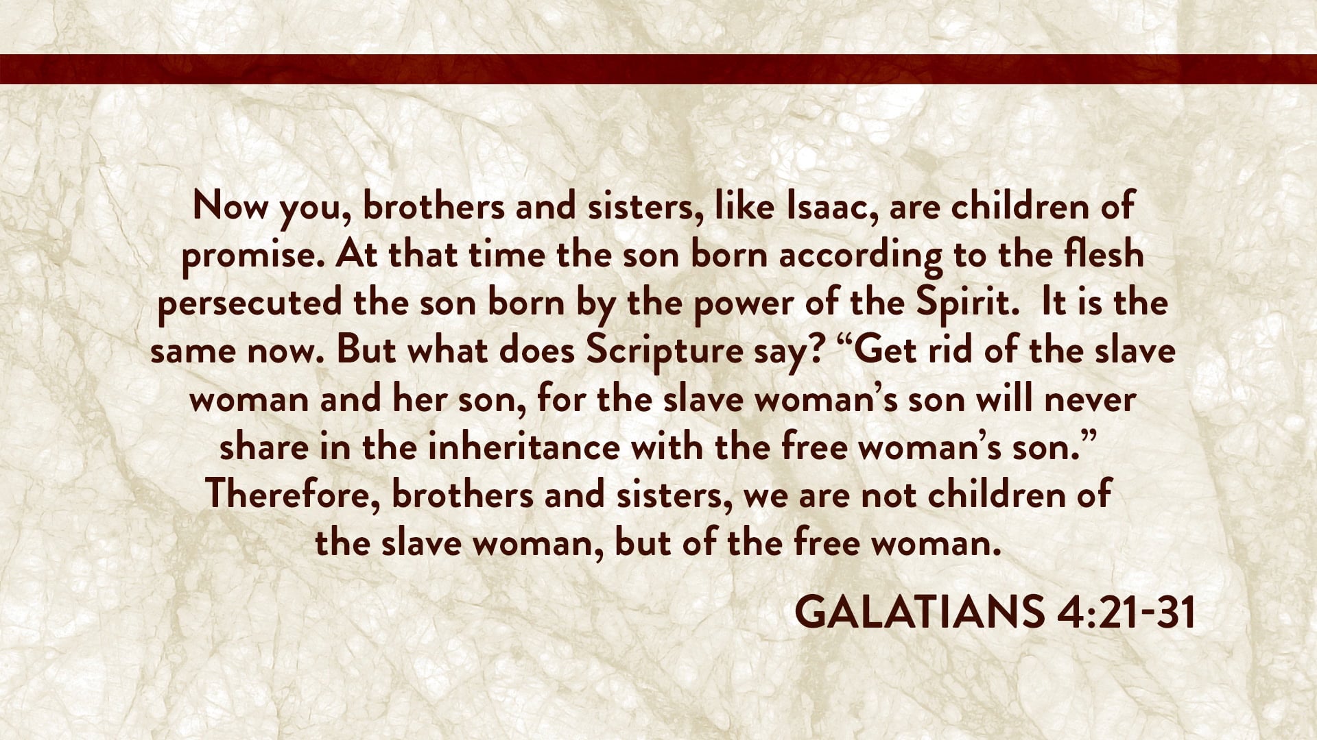 Genesis, A Video Study - Session 18 - Genesis 21:1 – 21