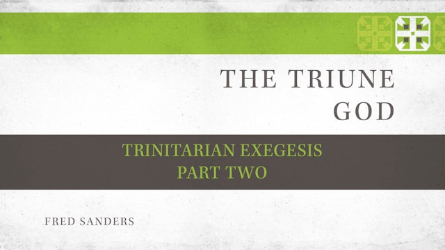 The Triune God, A Video Study - Session 6 - Trinitarian Exegesis, Part Two